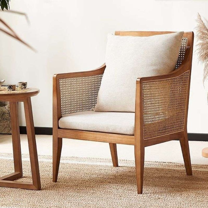 New Chinese Rattan Leisure Armchair
